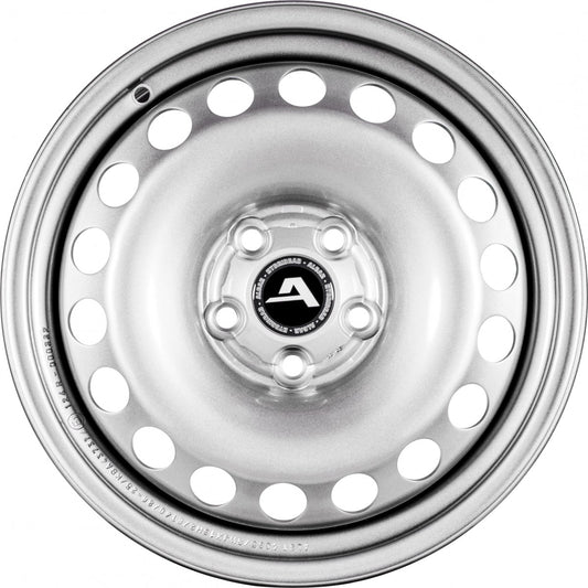 Alcar 4055 silber (inkl. Nabenkappe) Stahlfelge 5.5x15 Zoll ET40 LK 5x100 ML57.1 – Bild 2