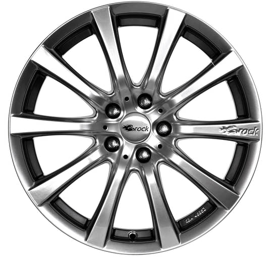 Brock / RC B21 Chromsilber (CSS) Alufelge 7x16 Zoll ET38 LK 4x100 ML63.4