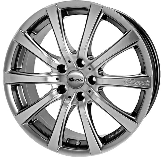 Brock / RC B21 Chromsilber (CSS) Alufelge 7x16 Zoll ET38 LK 4x100 ML63.4 – Bild 2