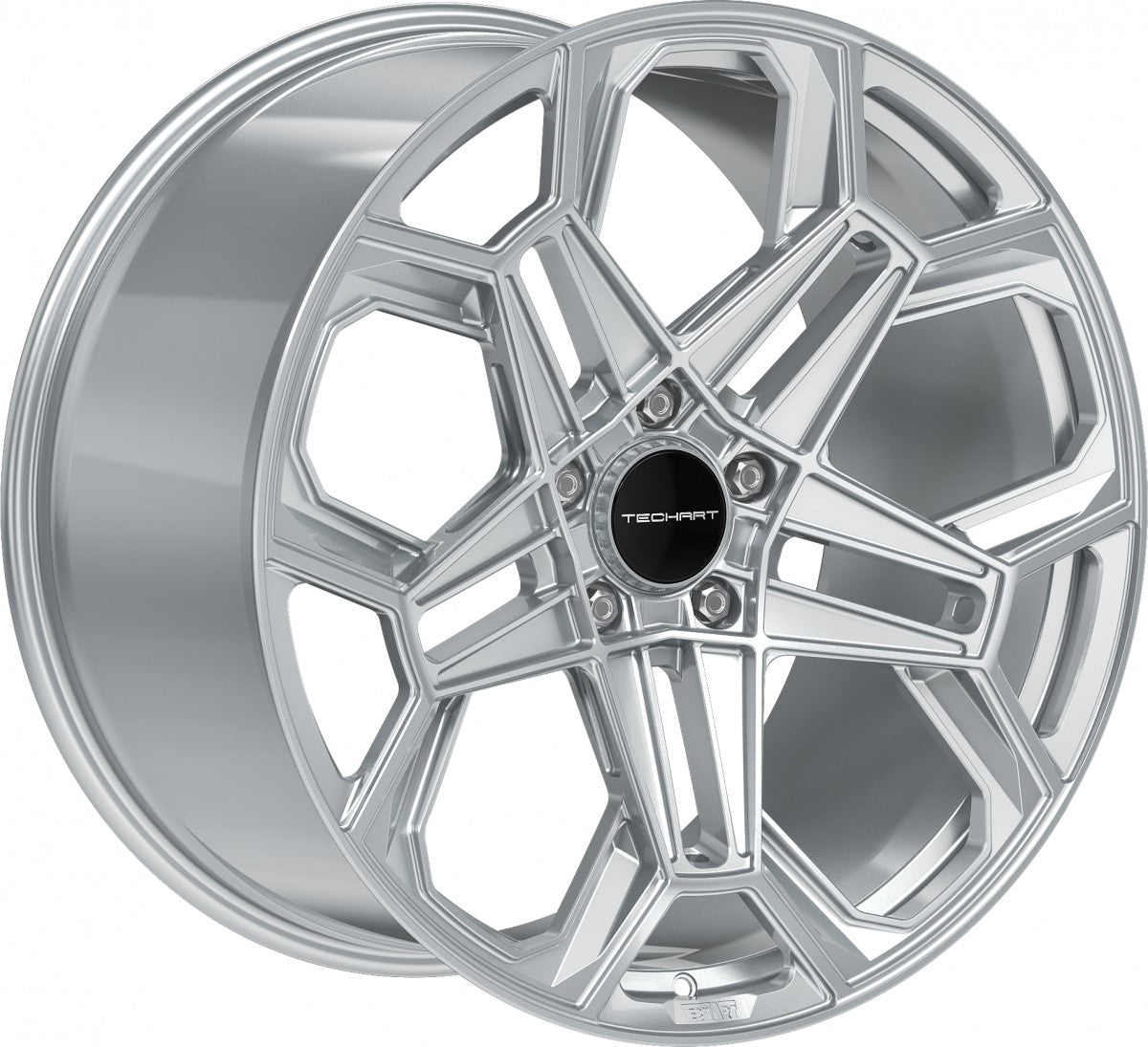 Proline Techart Daytona II arctic silver Alufelge 9x20 Zoll ET46 LK 5x130 ML71.5 – Bild 3