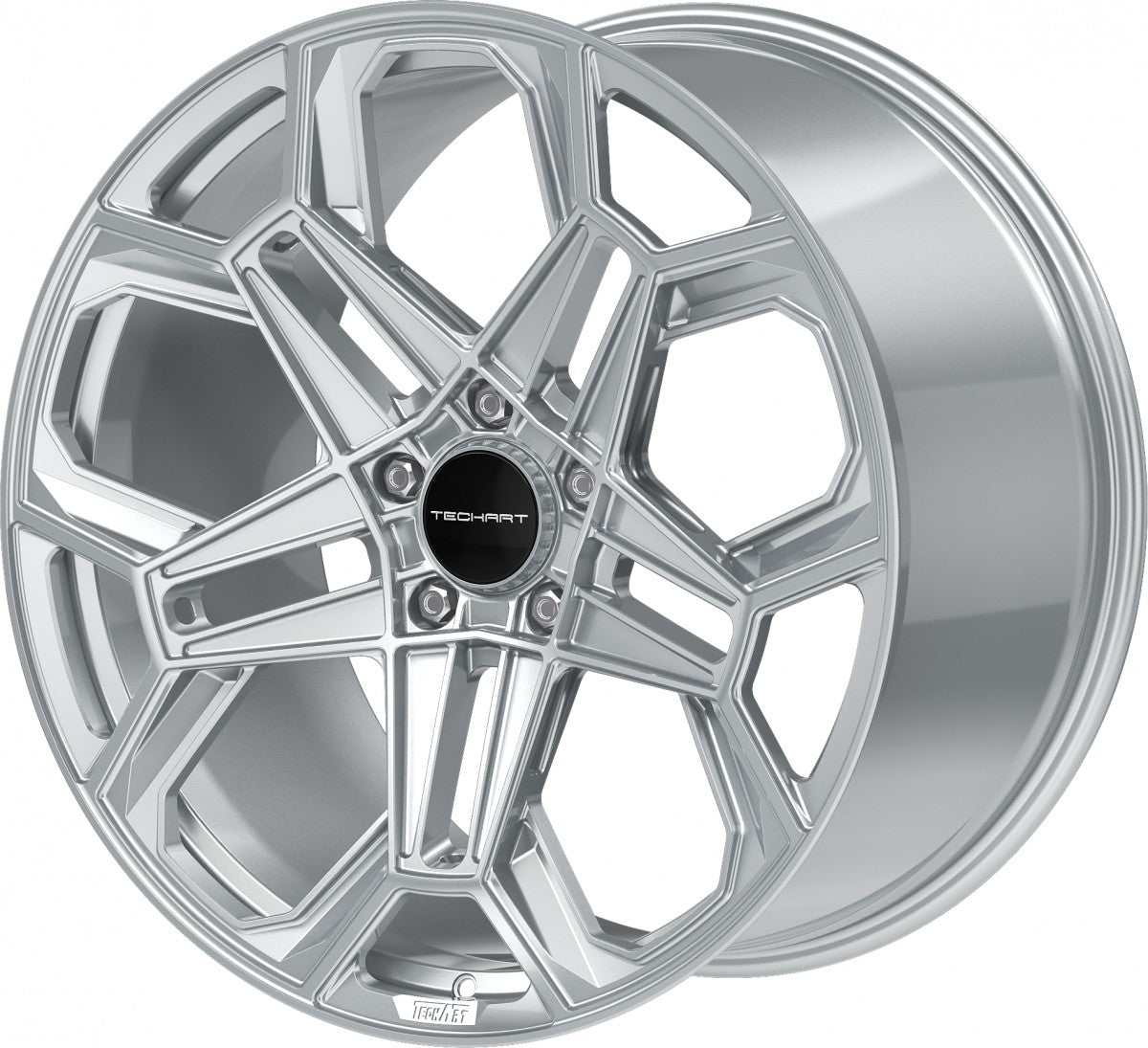 Proline Techart Daytona II arctic silver Alufelge 9x20 Zoll ET46 LK 5x130 ML71.5 – Bild 8
