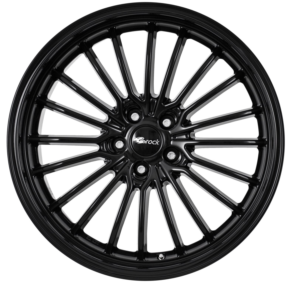 Brock / RC B24-GP Schwarz Glanz (SG) Alufelge 8.5x19 Zoll ET45 LK 5x112 ML66.6
