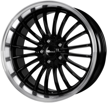 Brock / RC B24-GP Schwarz Glanz Horn Poliert (SGHP) Alufelge 8.5x19 Zoll ET45 LK 5x108 ML72.6 – Bild 2