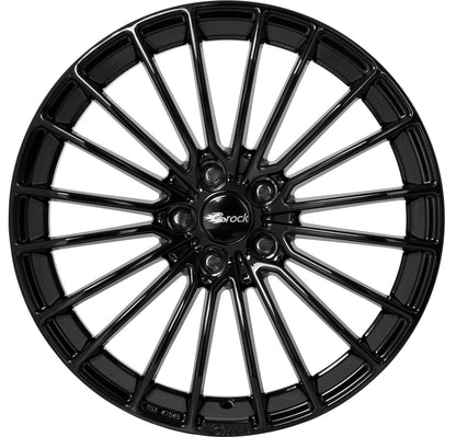 Brock / RC B24 Schwarz Glanz (SG) Alufelge 8.5x20 Zoll ET45 LK 5x108 ML72.6