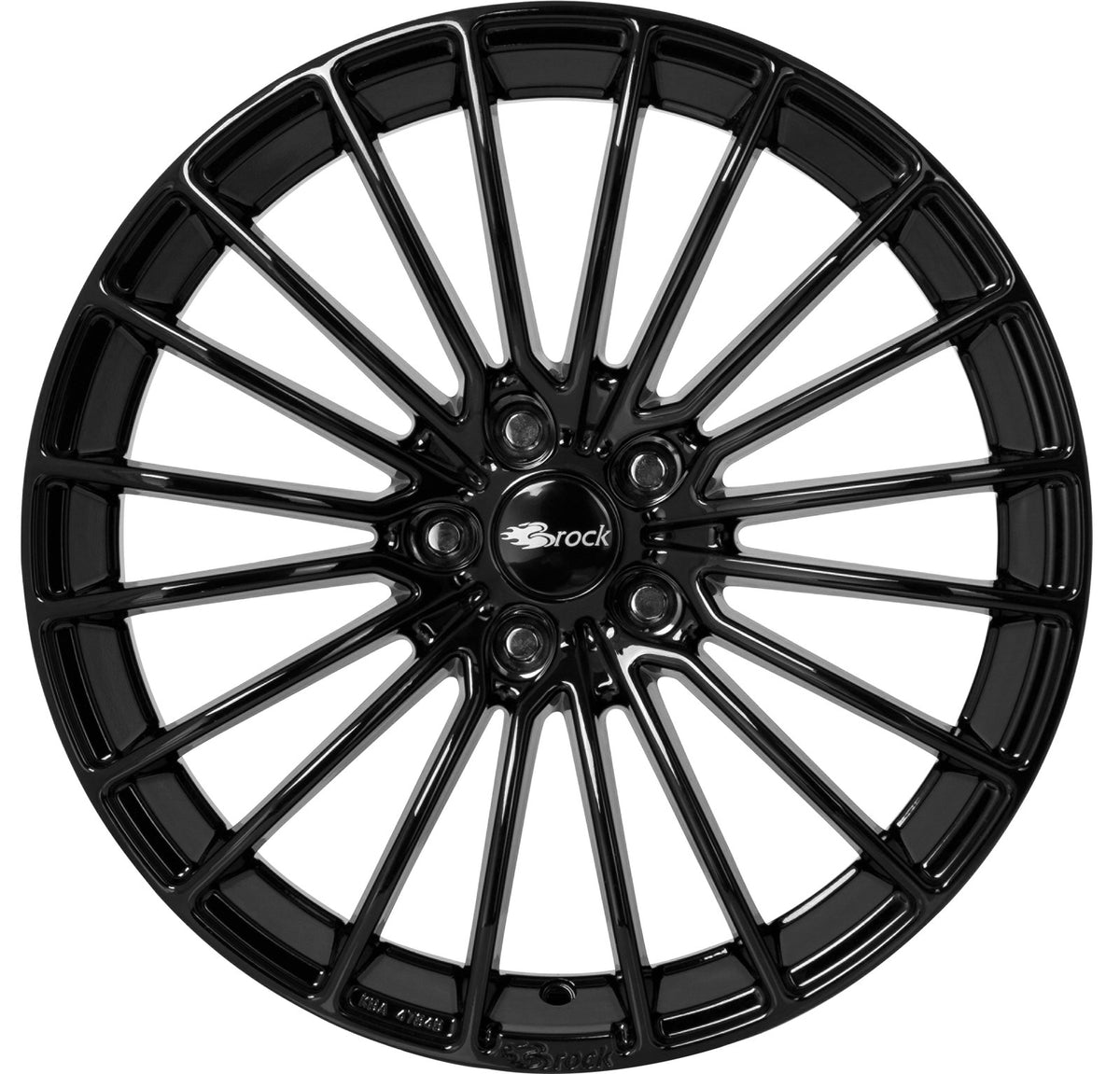 Brock / RC B24 Schwarz Glanz (SG) Alufelge 8x19 Zoll ET42 LK 5x105 ML56.6
