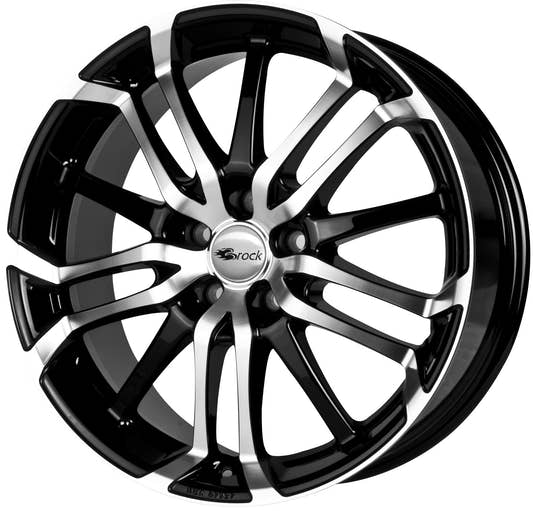 Brock / RC B26 Schwarz Glanz Voll Poliert (SGVP) Alufelge 7.5x17 Zoll ET35 LK 4x108 ML63.4 – Bild 2