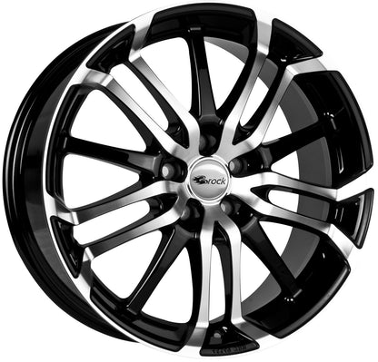 Brock / RC B26 Schwarz Glanz Voll Poliert (SGVP) Alufelge 8x18 Zoll ET38 LK 5x114.3 ML72.6 – Bild 3