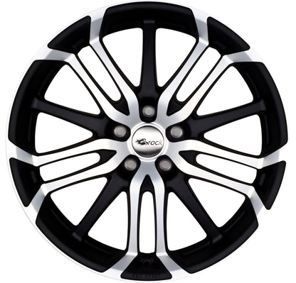 Brock / RC B26 Schwarz Matt Voll Poliert (SMVP) Alufelge 8x18 Zoll ET30 LK 5x112 ML66.6