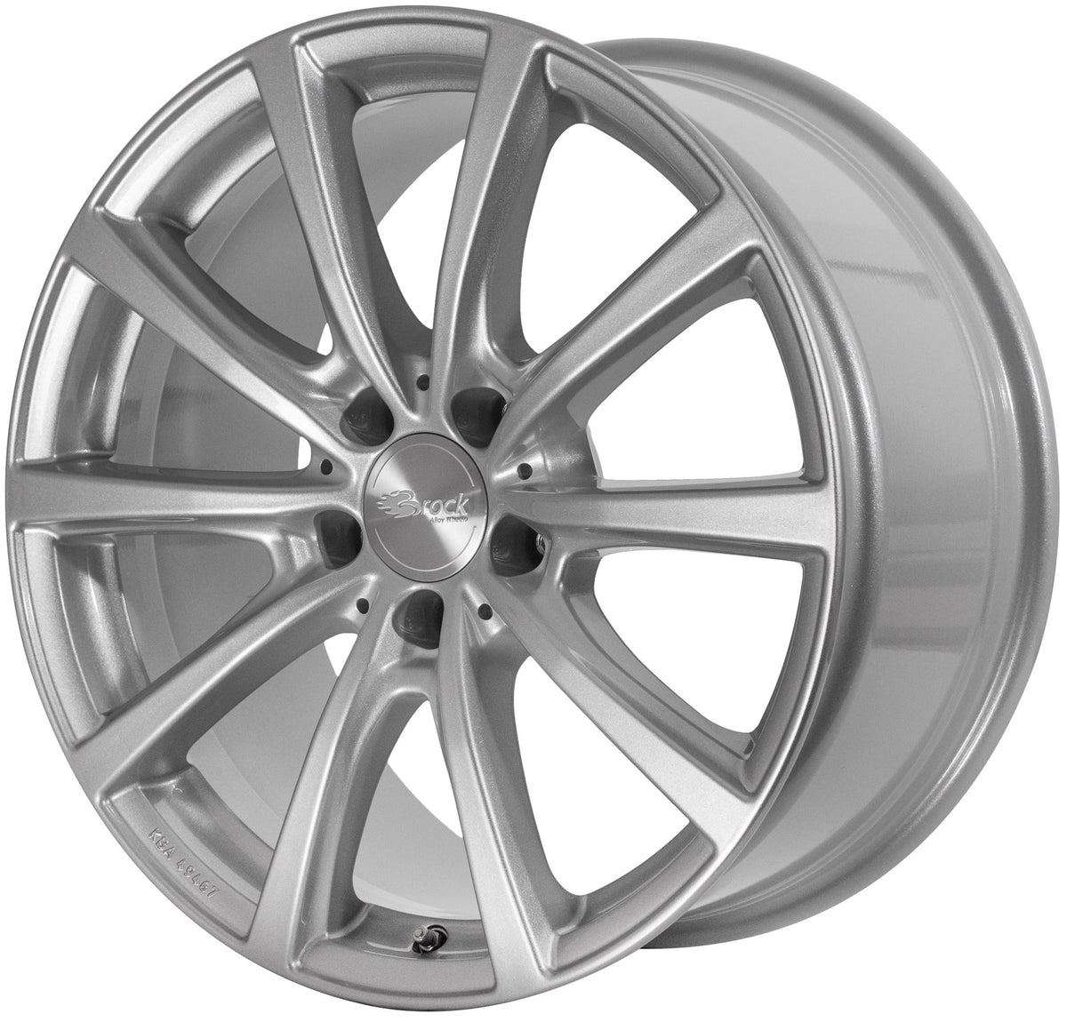 Brock / RC B32 Kristallsilber (KS) Alufelge 9.5x20 Zoll ET25 LK 5x112 ML66.6 – Bild 3