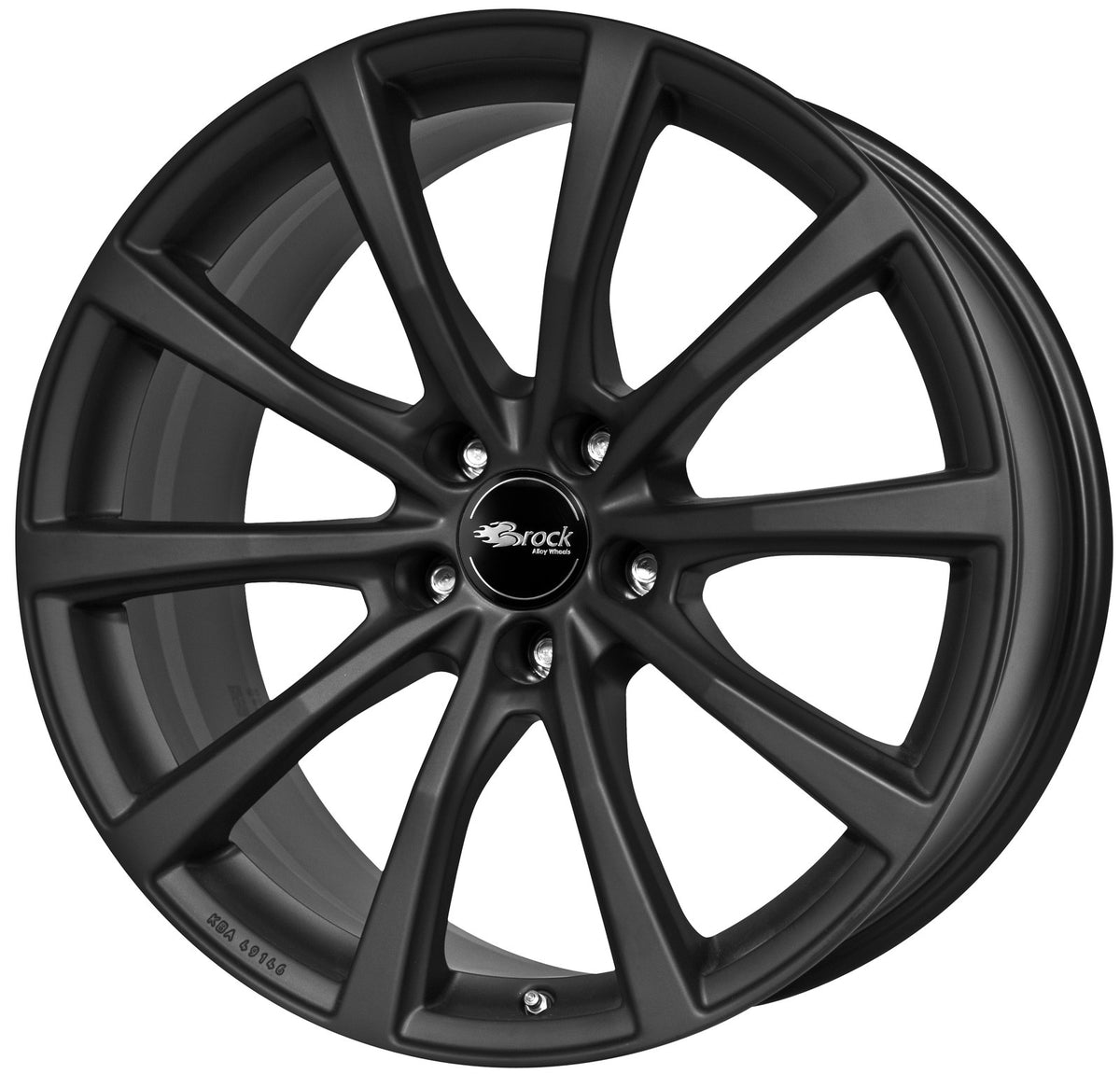 Brock / RC B32 Schwarz Klar Matt (SKM) Alufelge 9x21 Zoll ET48 LK 5x120 ML72.6 – Bild 2