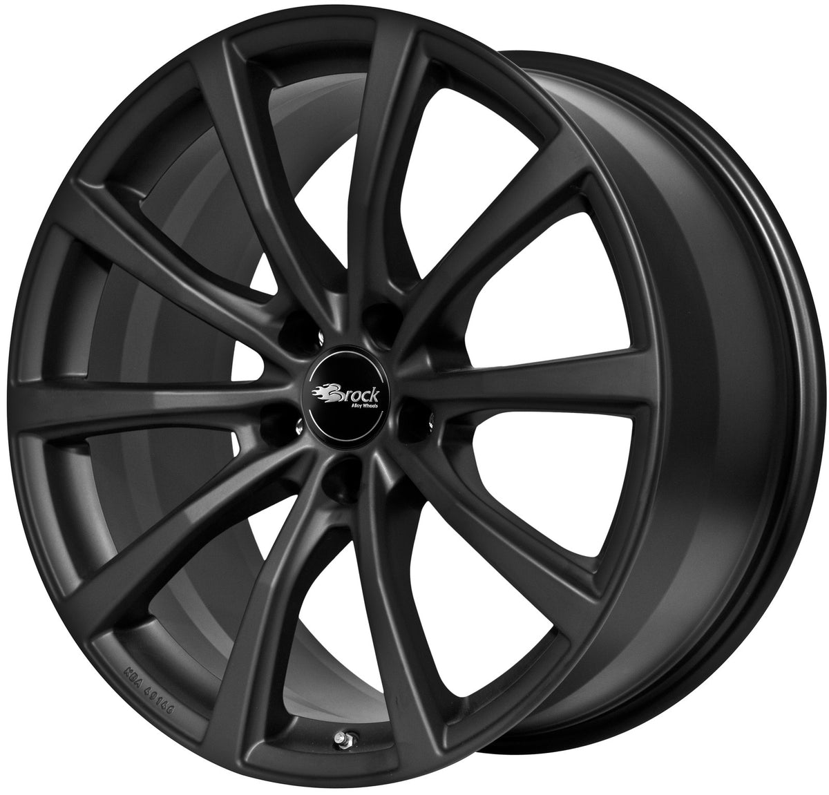 Brock / RC B32 Schwarz Klar Matt (SKM) Alufelge 8.5x20 Zoll ET30 LK 5x112 ML66.7 – Bild 3