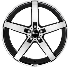 Brock / RC B35 Schwarz Matt Voll Poliert (SMVP) Alufelge 9x20 Zoll ET45 LK 5x114.3 ML72.6