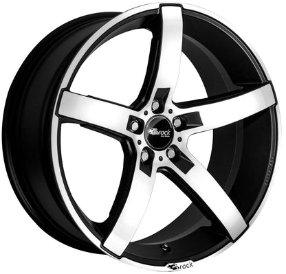 Brock / RC B35 Schwarz Matt Voll Poliert (SMVP) Alufelge 7.5x17 Zoll ET45 LK 5x108 ML72.6 – Bild 2