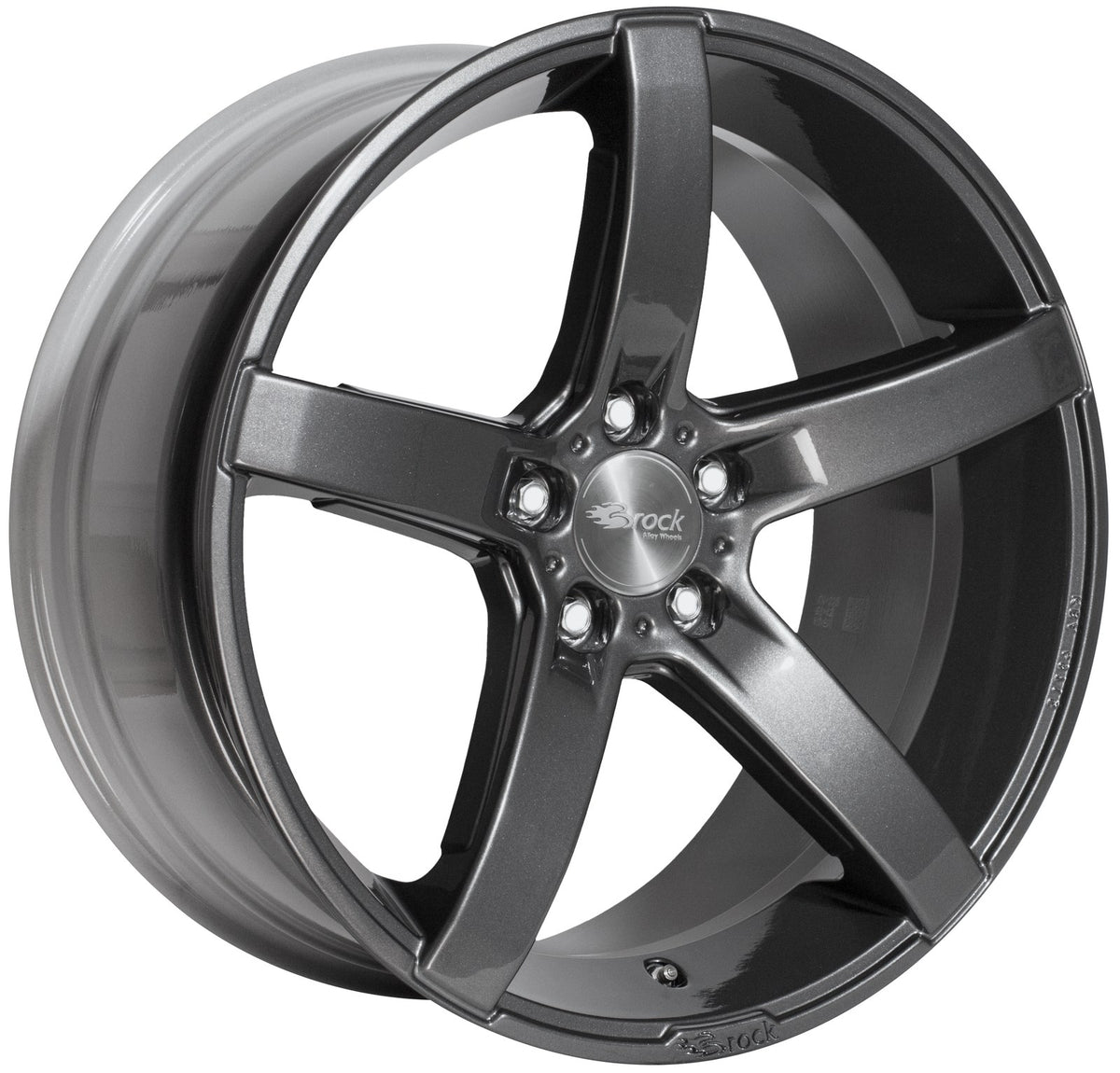 Brock B35 titan-metallic lackiert Alufelge 8x18 Zoll ET35 LK 5x112 ML66.6 – Bild 2