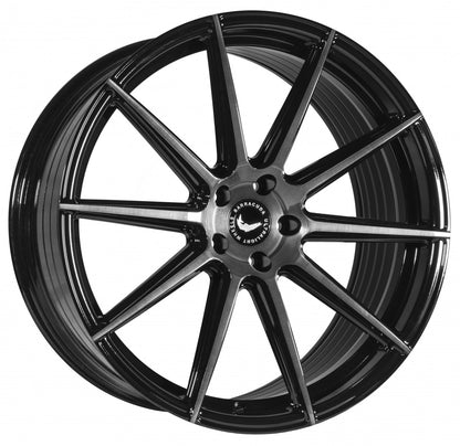 Barracuda Project 2.0 higloss-black brushed surface Alufelge 11.5x22 Zoll ET57 LK 5x130 ML71.6