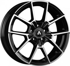 Akoni AK07 black polished Alufelge 7.5x18 Zoll ET30 LK 5x108 ML65.1
