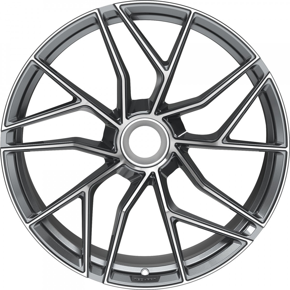 Proline Techart Formula VII Race grey polished Alufelge 12x21 Zoll ET42 LK 1x1 ML84 – Bild 2