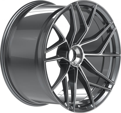 Proline Techart Formula VII Race grey polished Alufelge 12x21 Zoll ET42 LK 1x1 ML84 – Bild 4