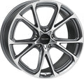 Proline Techart Formula VI grey polished Alufelge 11.5x22 Zoll ET59 LK 5x130 ML71.5