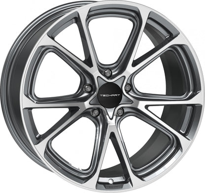 Proline Techart Formula VI grey polished Alufelge 11.5x22 Zoll ET59 LK 5x130 ML71.5
