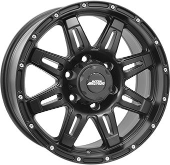 Inter Action Grabber schwarz matt Alufelge 8x17 Zoll ET25 LK 6x139 ML110.1