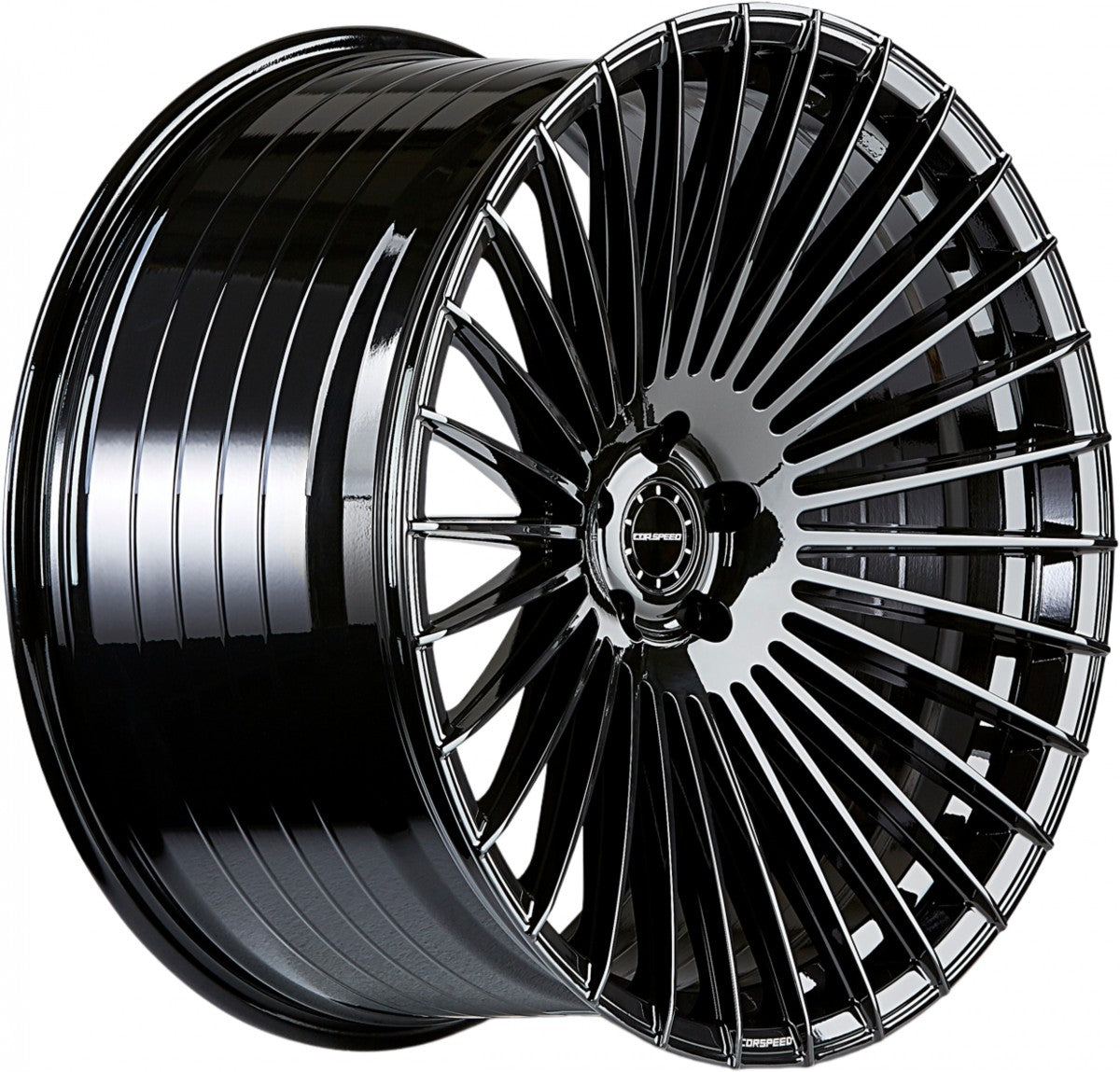 Corspeed Atmos higloss-black Alufelge 9.5x22 Zoll ET30 LK 5x112 ML73.1 – Bild 3