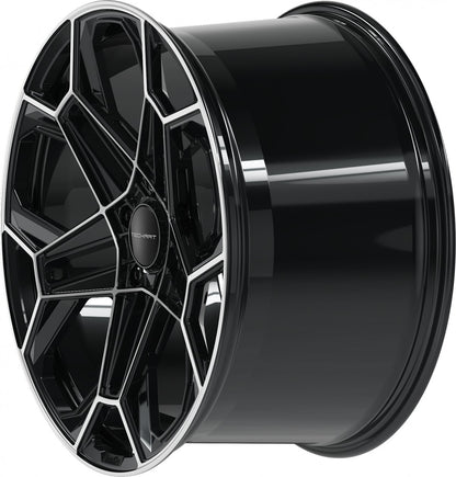 Proline Techart Daytona II black polished Alufelge 9x20 Zoll ET46 LK 5x130 ML71.5 – Bild 10