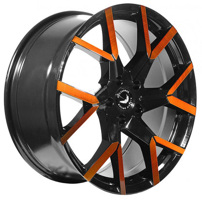 Barracuda Tzunamee EVO black gloss flashorange Alufelge 8.5x19 Zoll ET35 LK 5x108 ML73.1