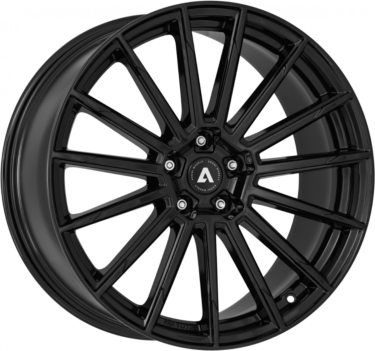 Akoni AK02 black Alufelge 9.5x20 Zoll ET45 LK 5x114.3 ML64.1