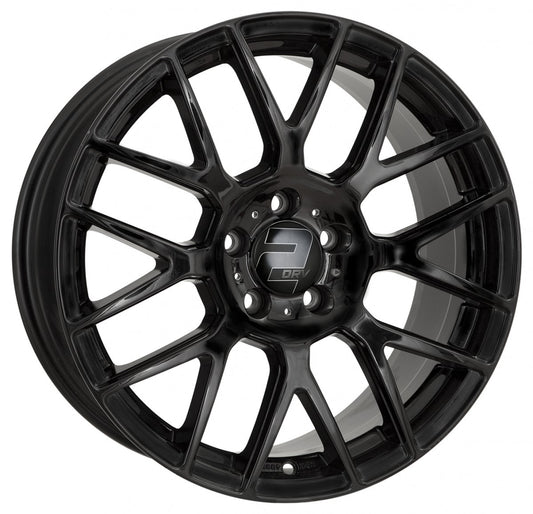 2DRV WH26 schwarz glänzend lackiert - DEMO1 Alufelge 8.5x19 Zoll ET35 LK 5x120 ML72.6
