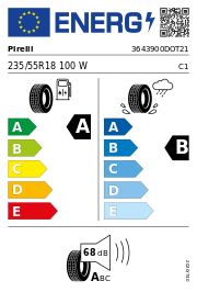 Pirelli Scorpion Verde (MO) DOT21 235/55 R18 100W DOT DOT21 – EU-Reifenlabel