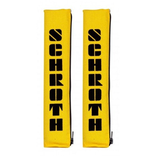 Schroth 2 Gurtpolster gelb mit schwarzem Flock