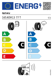 Aptany RP062 165/65 R13 77T – EU-Reifenlabel