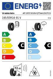 Vredestein Quatrac 5 AO XL 3PMSF DOT23 195/55 R16 91V DOT DOT23 – EU-Reifenlabel