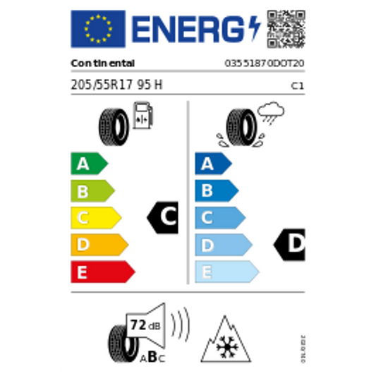 Continental ContiWinterContact TS 830 P * XL 3PMSF DOT20 205/55 R17 95H DOT DOT20 – Bild 2