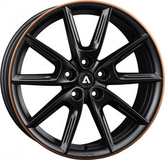Akoni AK09 black matt rim copper Alufelge 8x19 Zoll ET44 LK 5x112 ML66.5