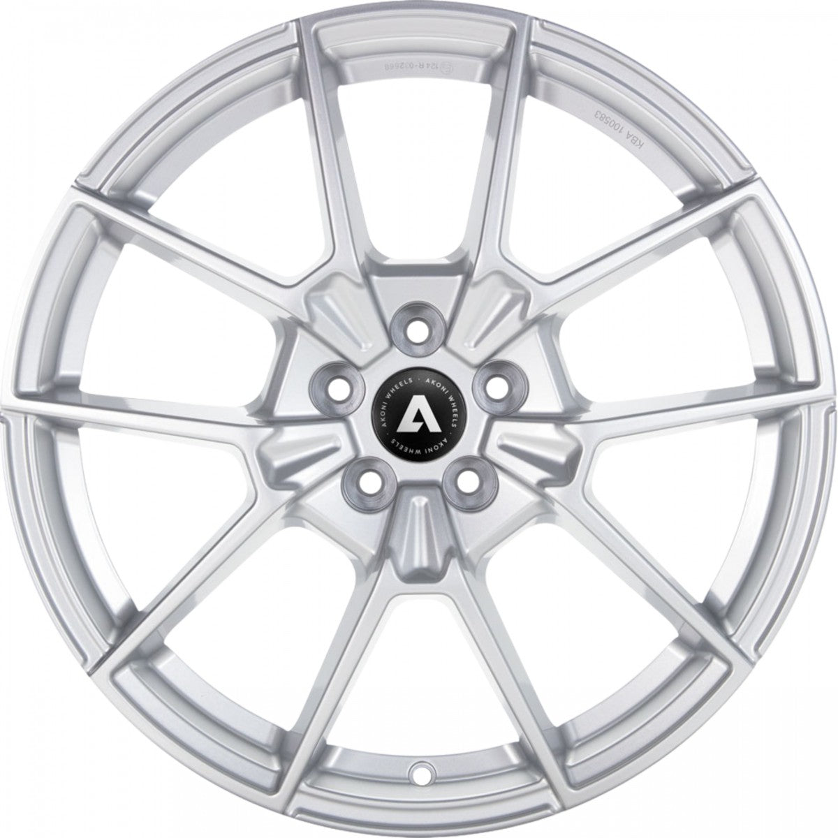 Akoni AK07 silver Alufelge 8x20 Zoll ET45 LK 5x112 ML57.1 – Bild 2