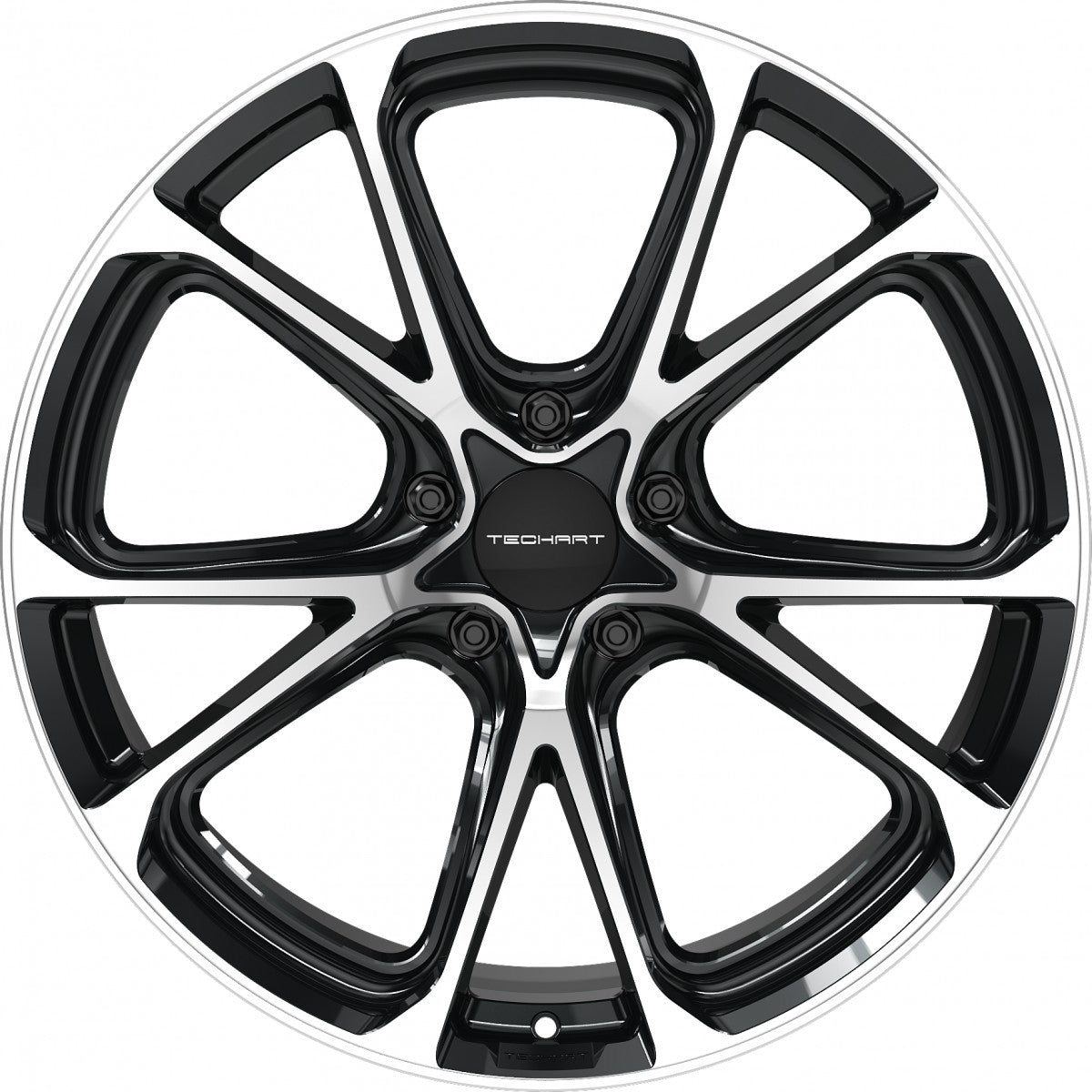 Proline Techart Formula VI black polished Alufelge 11.5x22 Zoll ET59 LK 5x130 ML71.5 – Bild 2