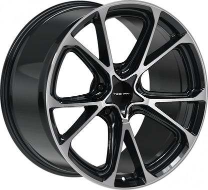 Proline Techart Formula VI black polished Alufelge 11.5x22 Zoll ET59 LK 5x130 ML71.5 – Bild 3