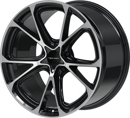 Proline Techart Formula VI black polished Alufelge 11.5x22 Zoll ET59 LK 5x130 ML71.5 – Bild 8