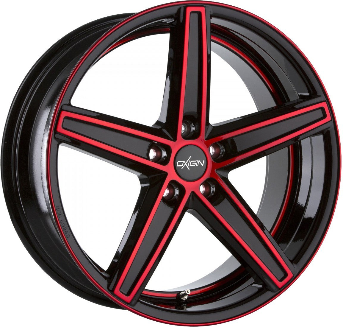 Oxigin 18 Concave red polish HD - DEMO3 Alufelge 10.5x20 Zoll ET23 LK 5x112 ML66.6