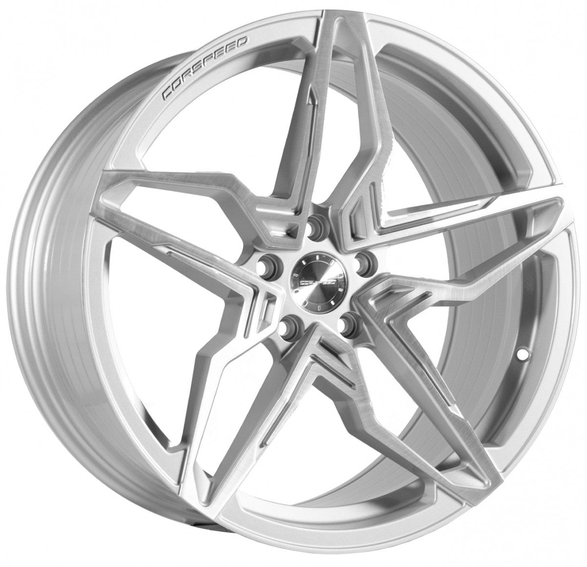 Corspeed Kharma silver-brushed-surface Alufelge 10x20 Zoll ET35 LK 5x112 ML73.1
