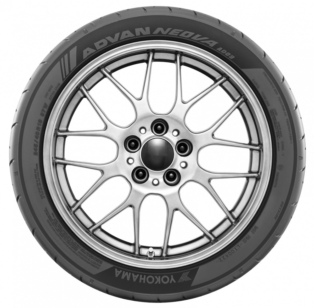 Yokohama Advan Neova AD09 XL (Semi-Slick) DOT23 245/40 R19 98W DOT DOT23 – Bild 3