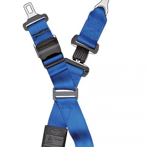 Schroth Quickfit asm blau mit SCHROTH RACING Logo rechts für BMW E36 – Bild 2