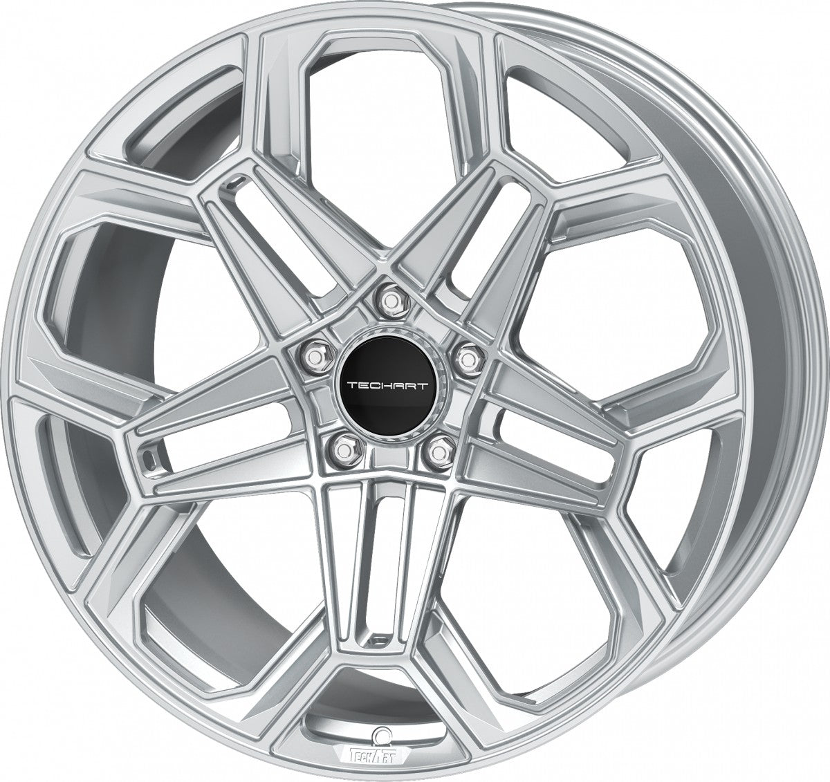 Proline Techart Daytona II arctic silver Alufelge 12x22 Zoll ET70 LK 5x130 ML71.5 – Bild 7