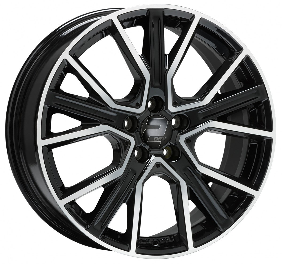2DRV WH34 schwarz hochglanzpoliert - DEMO1 Alufelge 9x21 Zoll ET22 LK 5x112 ML66.6