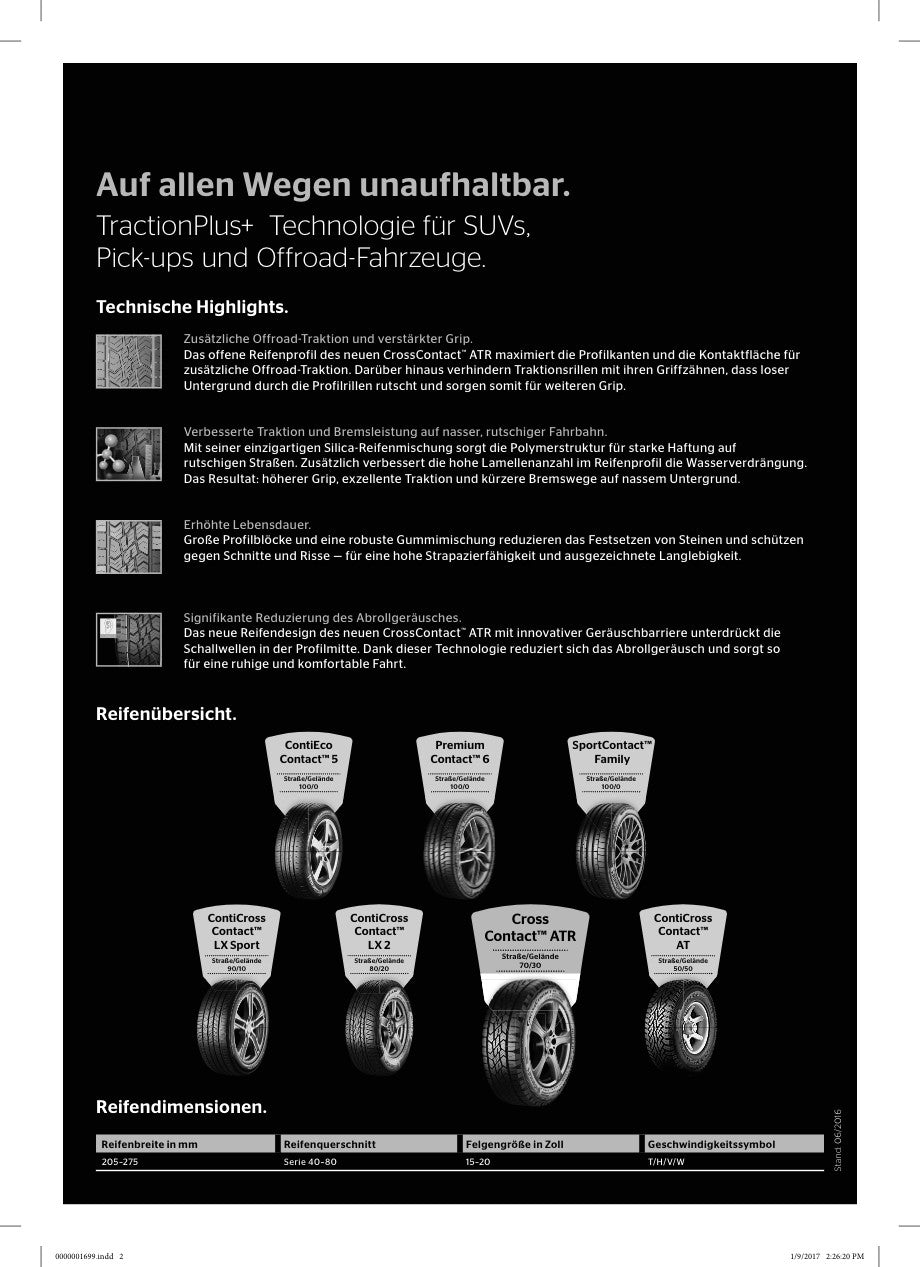 Continental CrossContact ATR FR XL DOT20 235/65 R17 108V DOT DOT20 – Bild 3