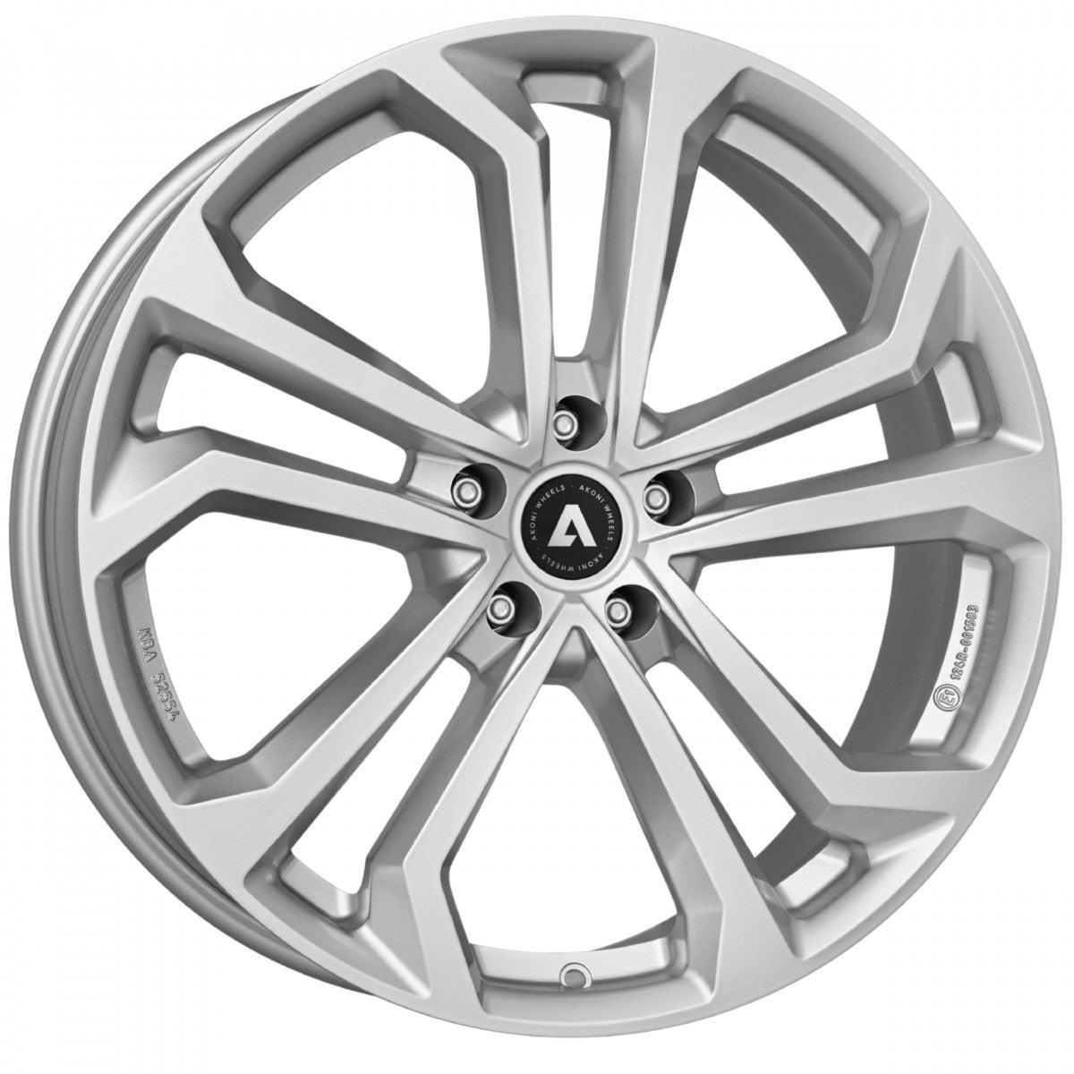 Akoni AK04 silver Alufelge 7x17 Zoll ET39 LK 5x114.3 ML60.1