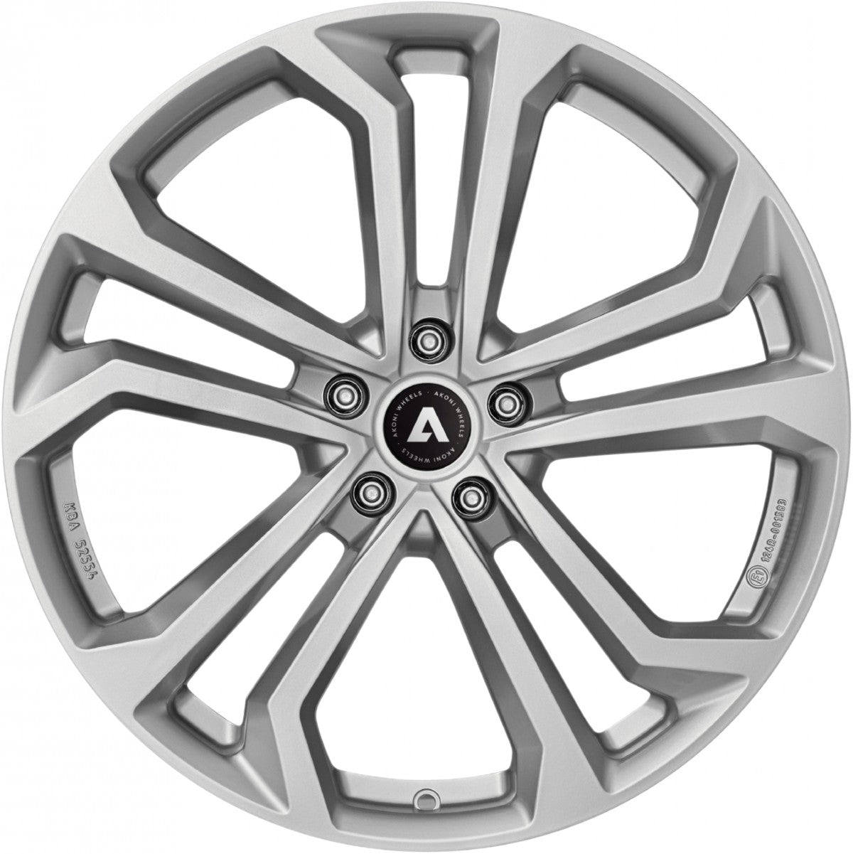 Akoni AK04 silver Alufelge 7x17 Zoll ET39 LK 5x114.3 ML60.1 – Bild 2