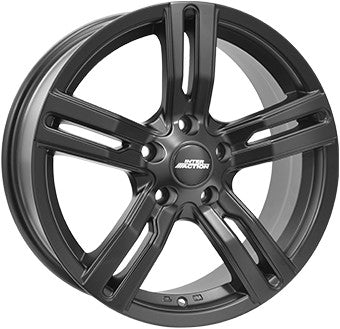 Inter Action Kargin schwarz matt Alufelge 8.5x18 Zoll ET45 LK 5x120 ML65.1